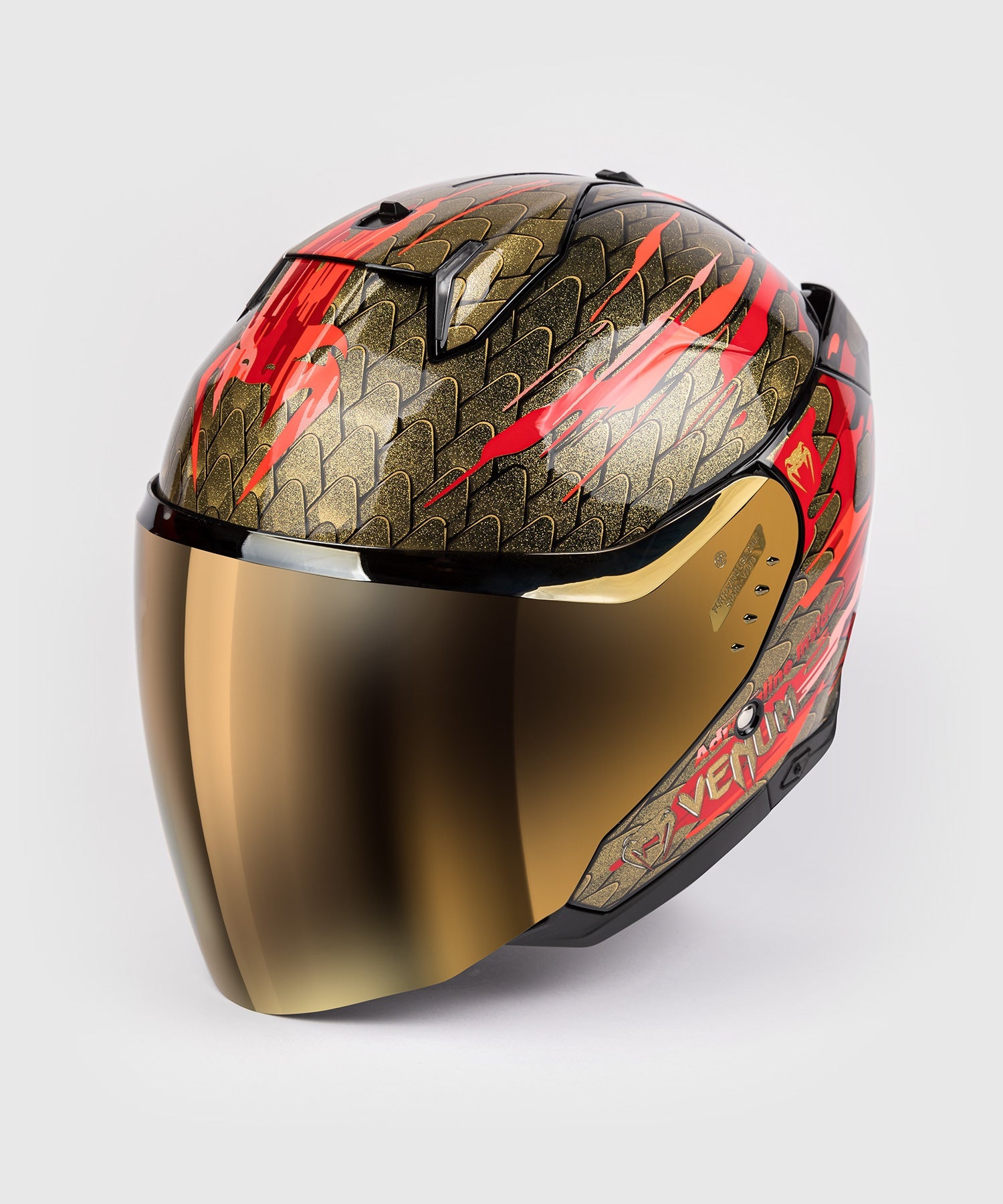 Casque de moto Venum x Shark SKWAL i3 JET - Rouge/Or