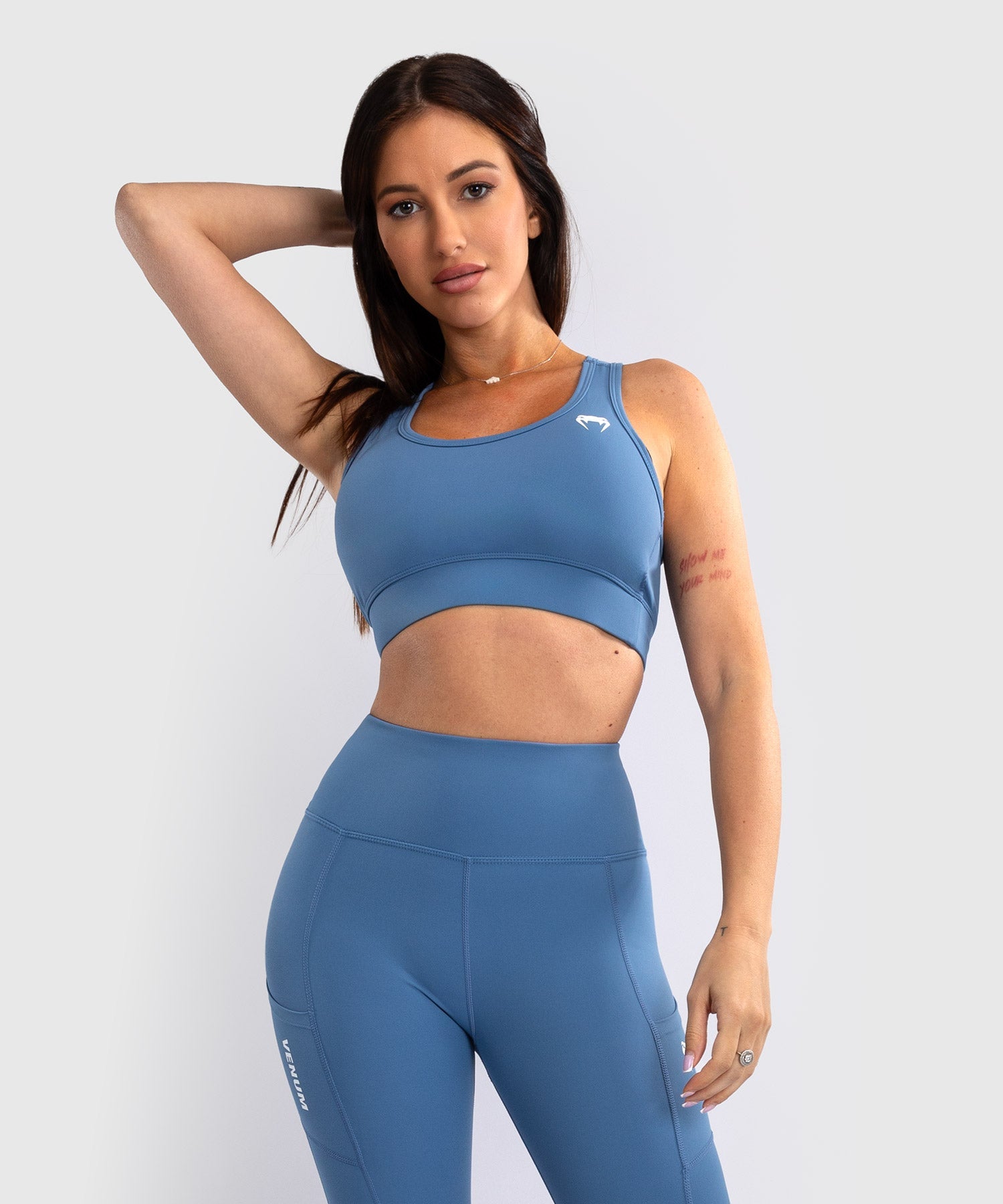 Brassière de Sport Venum Essential Medium Impact pour Femmes - Bleu Tempête