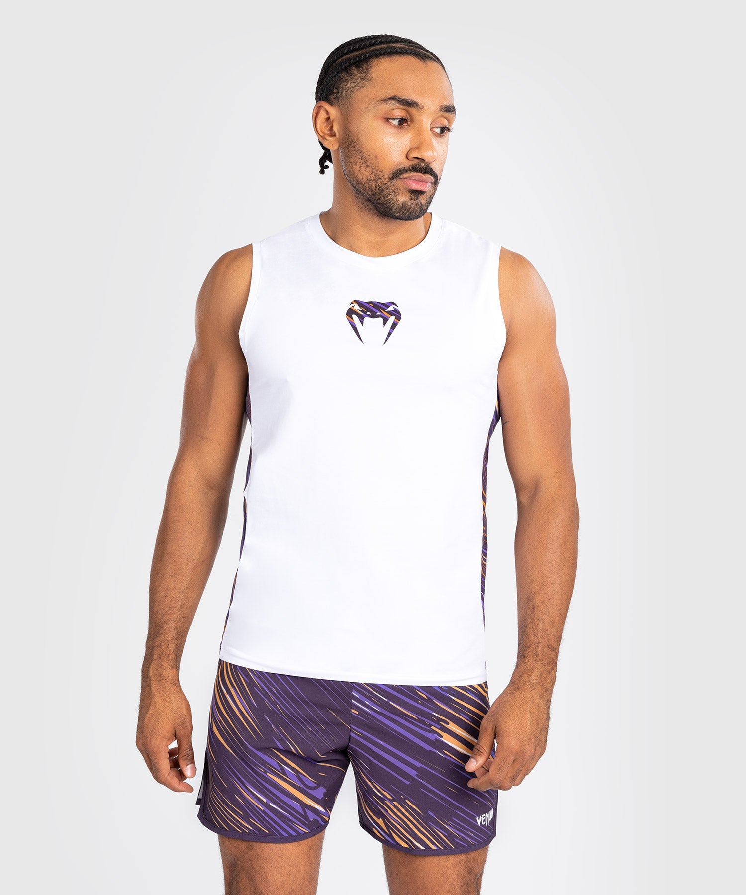 Débardeur pour Hommes Venum Rapid - Blanc/Violet Foncé