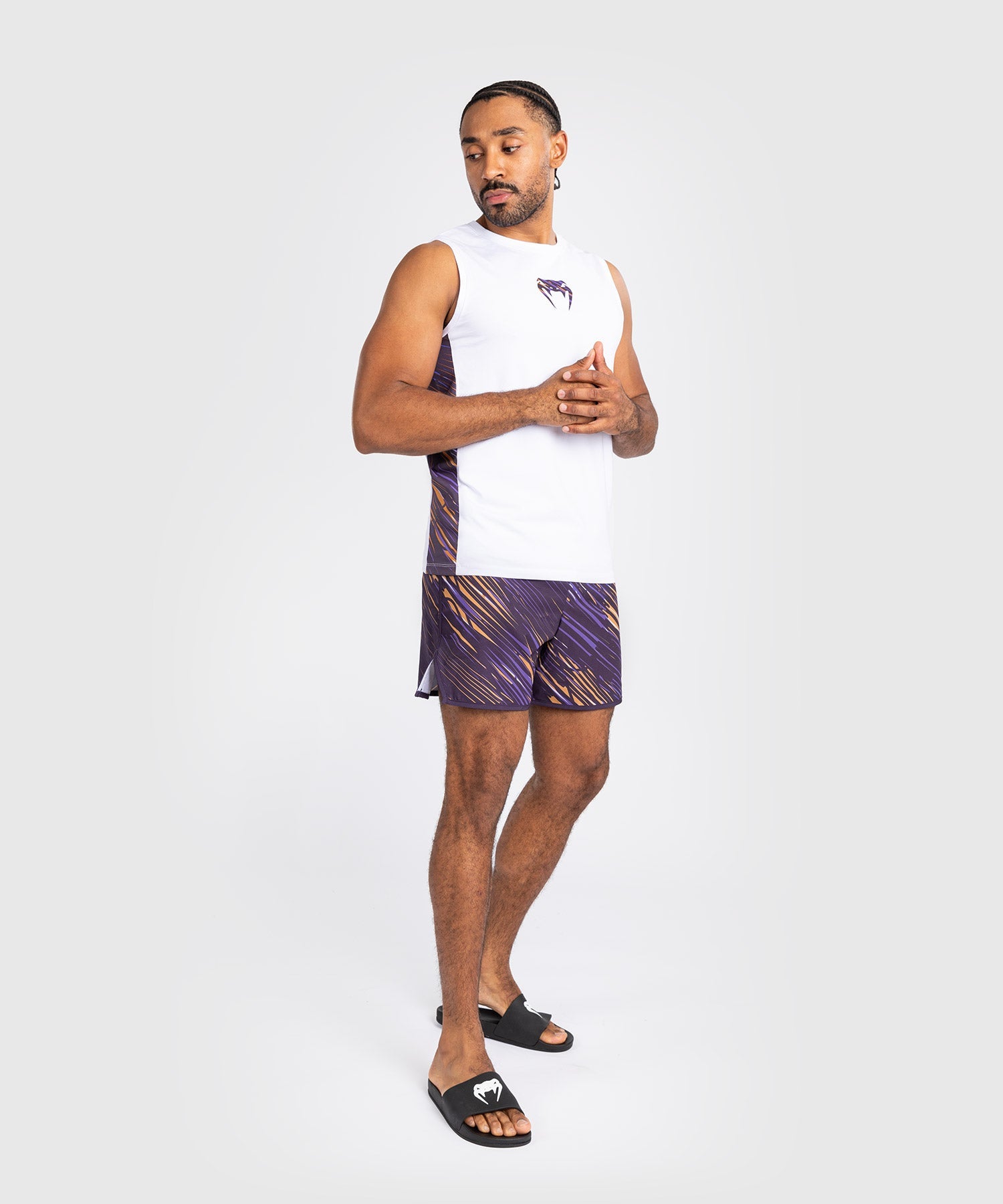 Débardeur pour Hommes Venum Rapid - Blanc/Violet Foncé