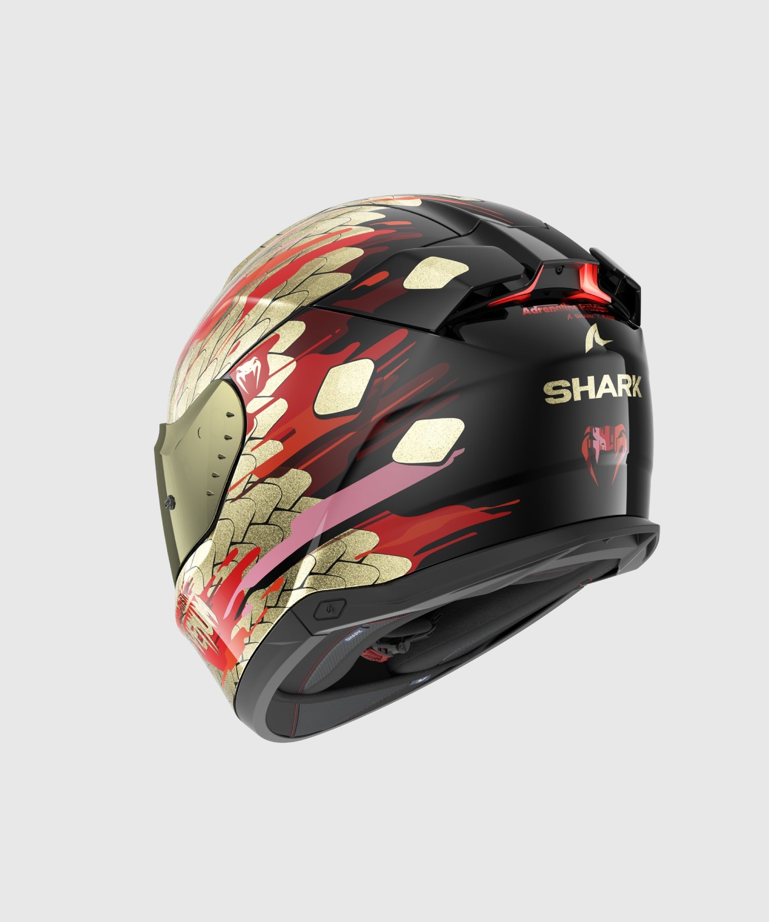 Casque de moto Venum x Shark SKWAL i3 - Rouge/Or