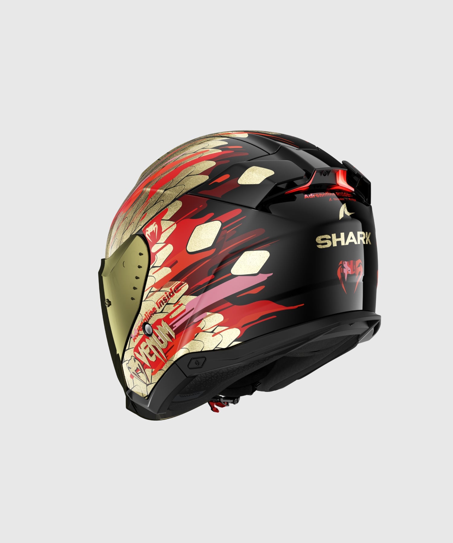 Casque de moto Venum x Shark SKWAL i3 JET - Rouge/Or