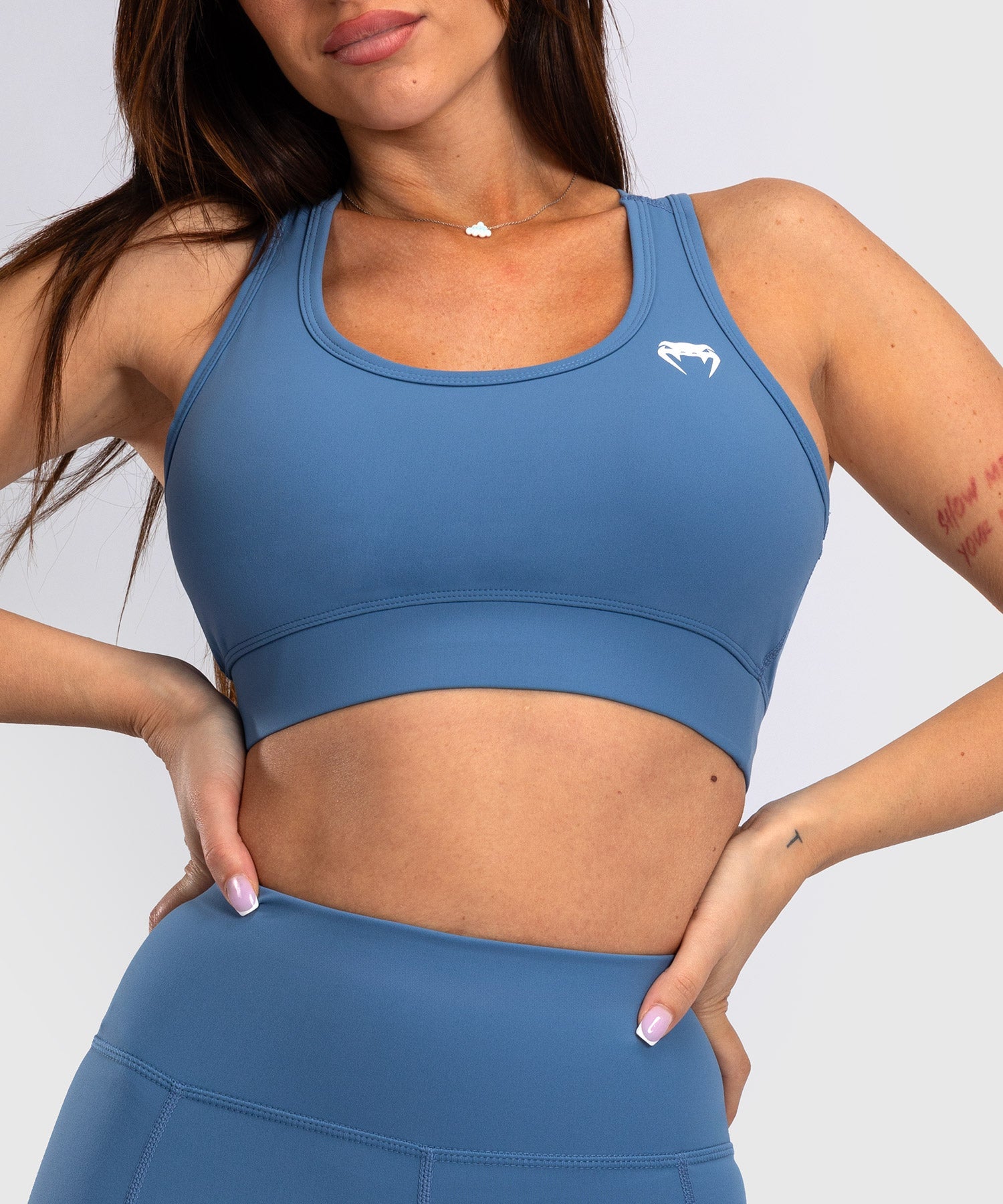 Brassière de Sport Venum Essential Medium Impact pour Femmes - Bleu Tempête