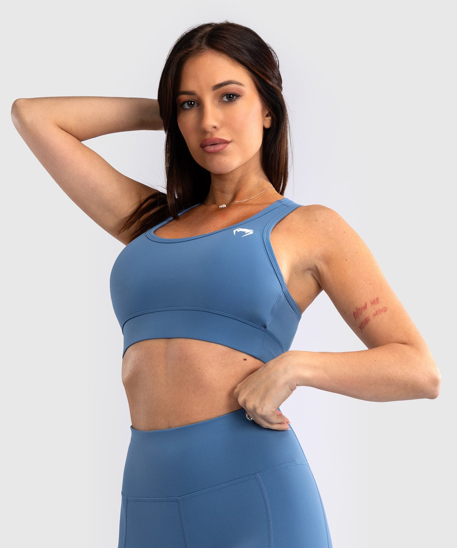 Brassière de Sport Venum Essential Medium Impact pour Femmes - Bleu Tempête